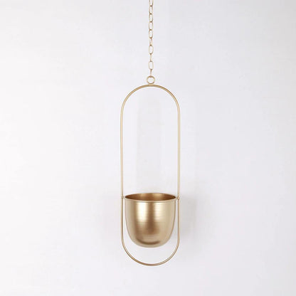 Metal Hanging Plant Planter