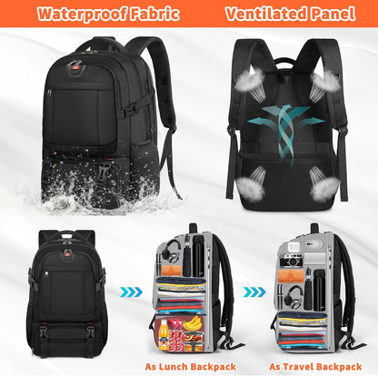 Large Insulated Lunch Bag Backpack | Travel Laptop Cooler