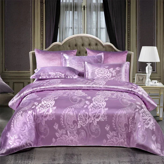 Luxury Satin Duvet Cover Set - RoyalDream-King 220x240cm 1st-1-State of Style