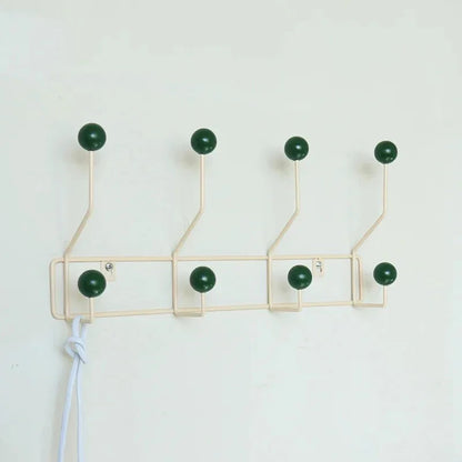Gold Metal Wall Hook Rack