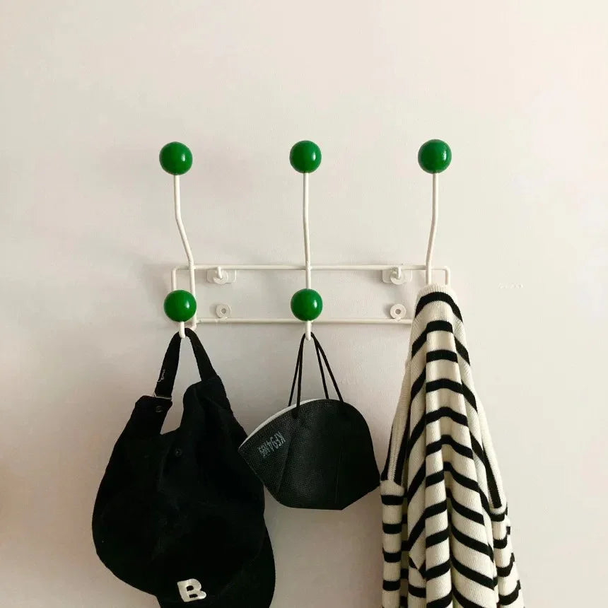 Gold Metal Wall Hook Rack