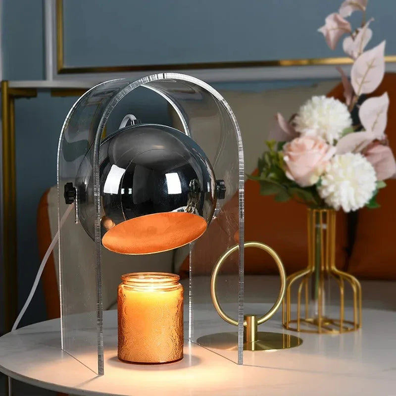 Glass Dome Candle Warmer Lamp