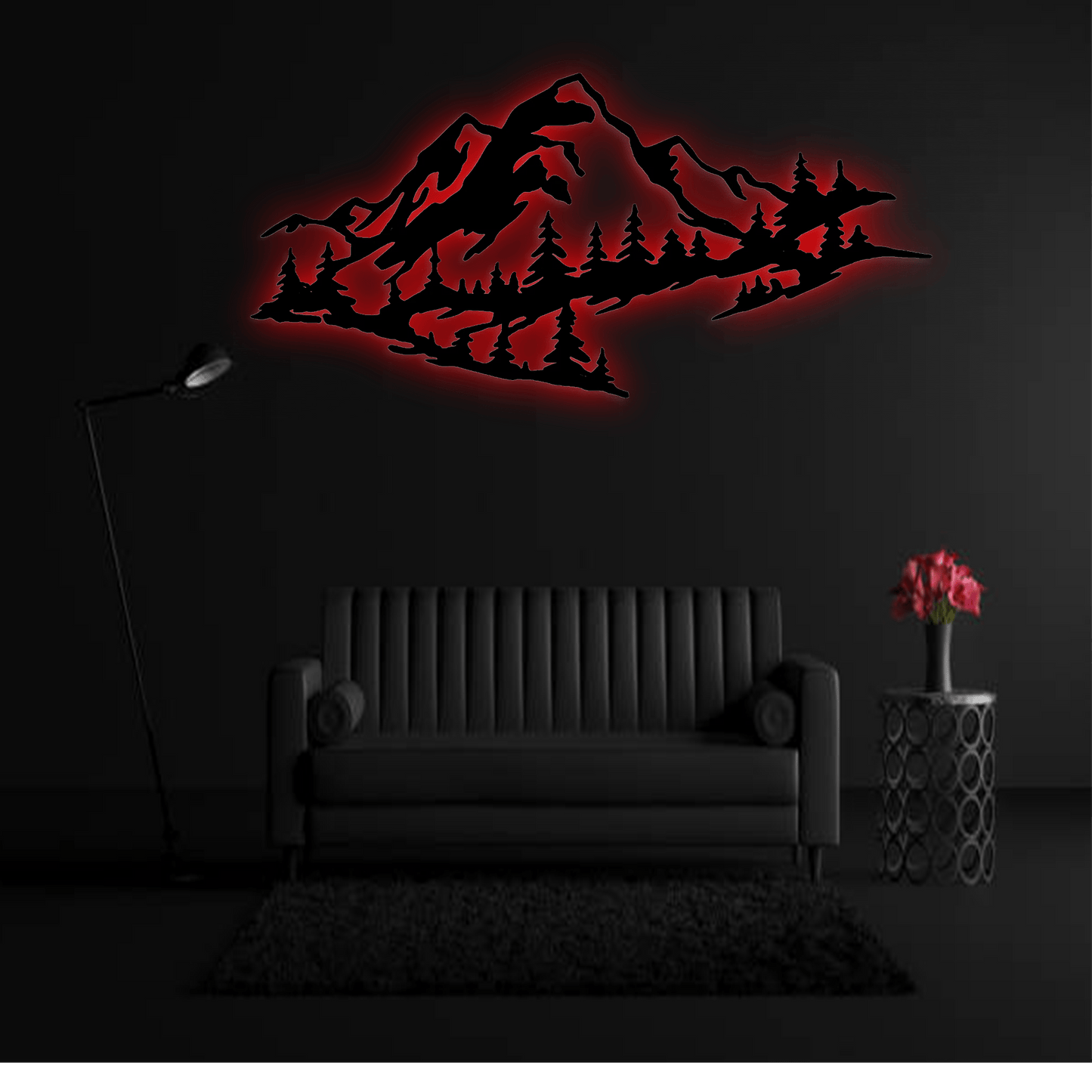 Mountain Range View - Metal Wall Art - MetalPlex