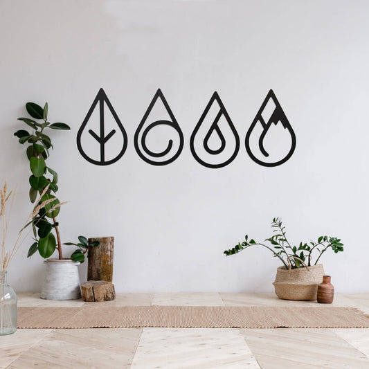 Four Elements - Metal Wall Art - MetalPlex