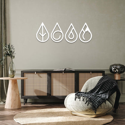 Four Elements - Metal Wall Art - MetalPlex