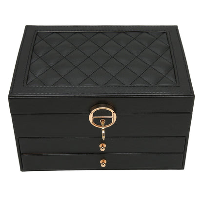 Multilayer Leather Jewellery Box | Organised and Stylish Storage-GREEN-State of Style