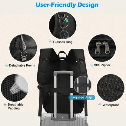 USB Travel Lunch Bag | Waterproof Laptop Cooler Backpack