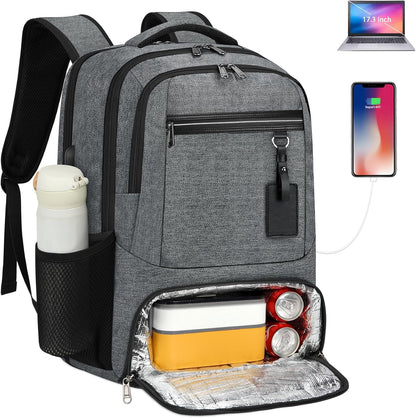 USB Travel Lunch Bag | Waterproof Laptop Cooler Backpack