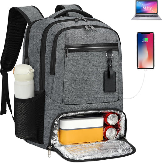 USB Travel Lunch Bag | Waterproof Laptop Cooler Backpack