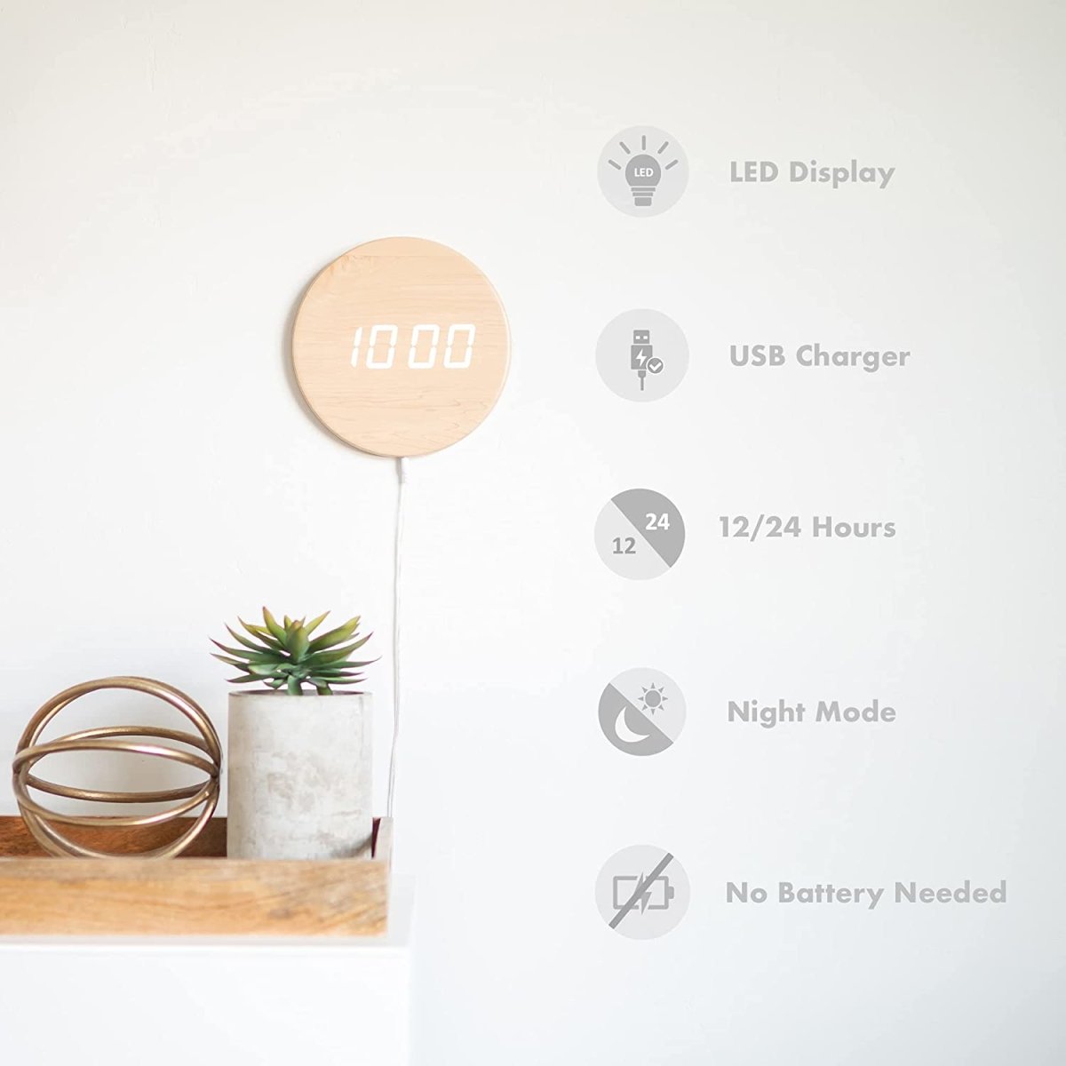 Nordic LED Wall Clock SKADI My Wall Clock
