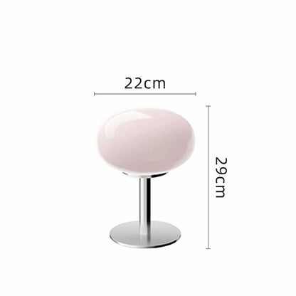 Italian Style Glass Table Lamp | Retro Modern Accent Lighting