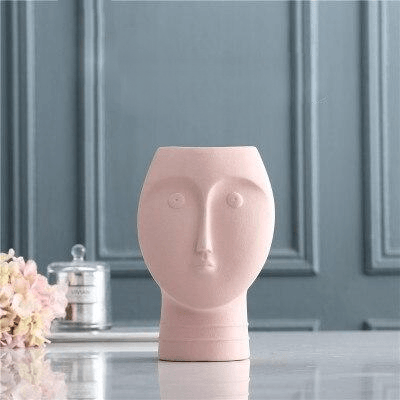 Modern Face Ceramic Vase Set
