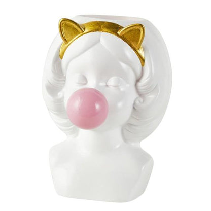 Pop Art Bubble Girl Planter Vase