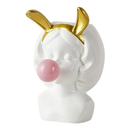 Pop Art Bubble Girl Planter Vase