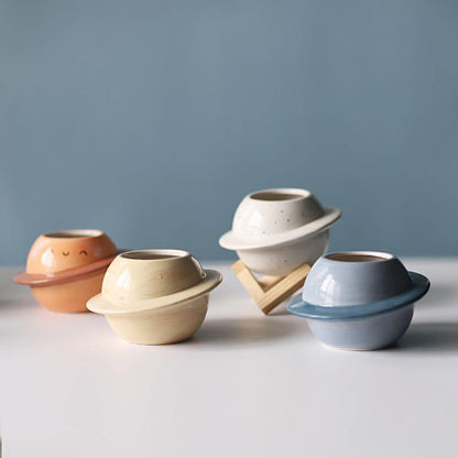 Round Minimal Ceramic Planter Pot