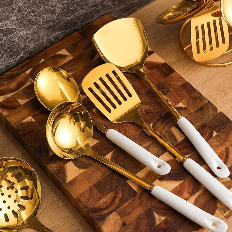 Premium Kitchen Utensils | Cooking Tools with Stand