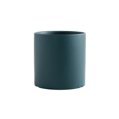 Modern Color Block Ceramic Planter Set