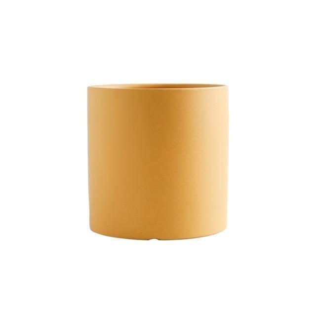 Modern Color Block Ceramic Planter Set