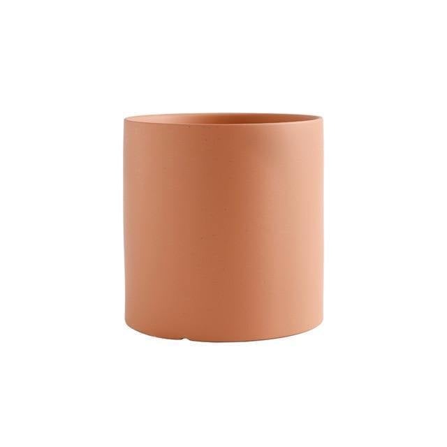Modern Color Block Ceramic Planter Set