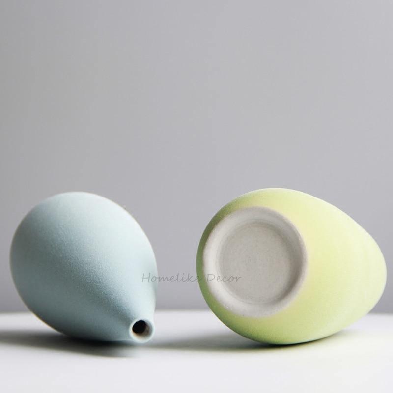 Pastel Ceramic Flower Vase Set