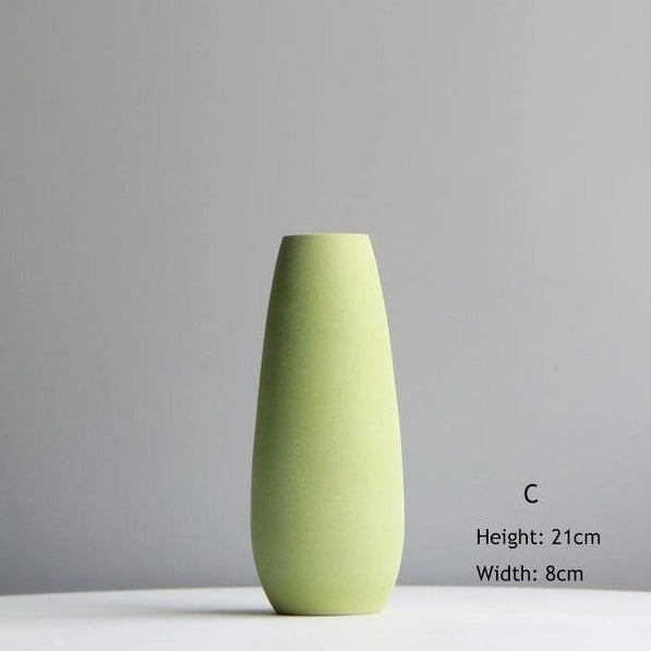 Pastel Ceramic Flower Vase Set