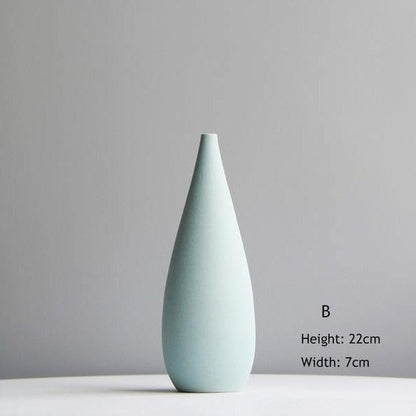 Pastel Ceramic Flower Vase Set