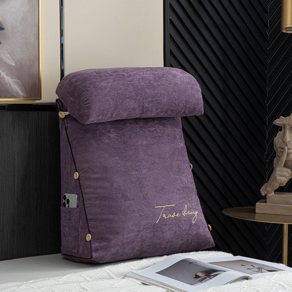Ergonomic Backrest Reading Pillow | Plush Arm Support