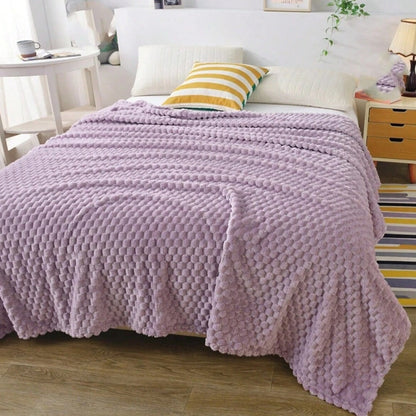 Cozy Chunky Knit Throw Blanket | Thick Textured Design