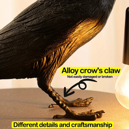 Raven Bird Table Lamp