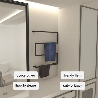 Wall Mounted Towel Holder mounted in a modern bathroom setting.