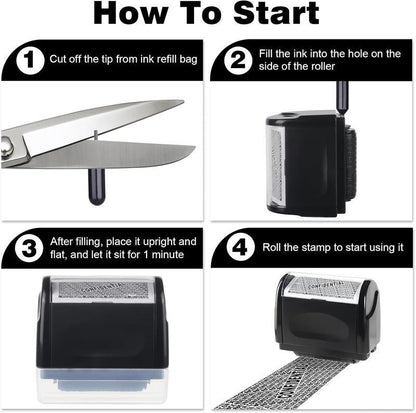 Privacy Protection Roller Stamp