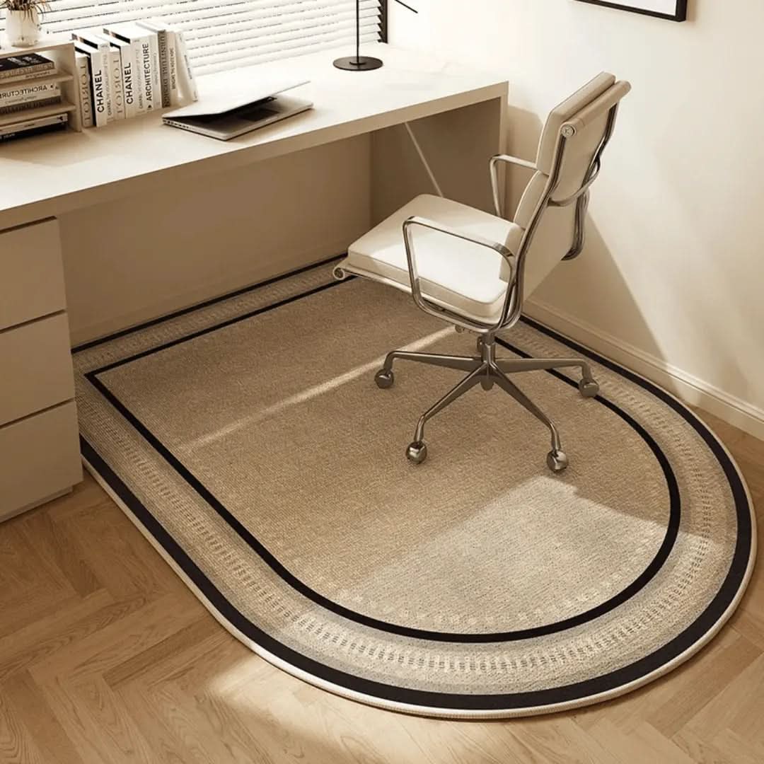 Oval Office Chair Mat | Anti-Slip Carpet Protector