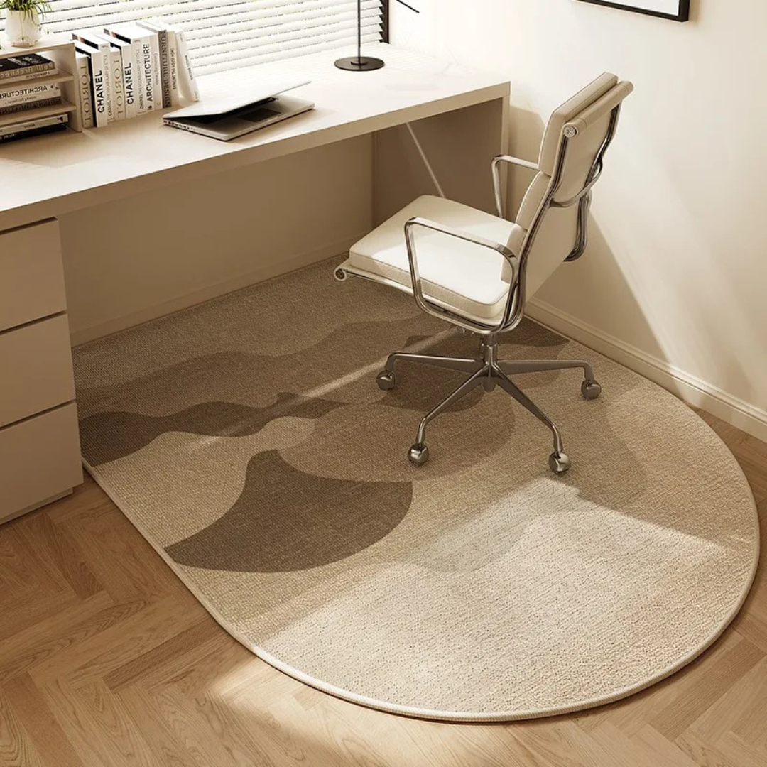 Oval Office Chair Mat | Anti-Slip Carpet Protector