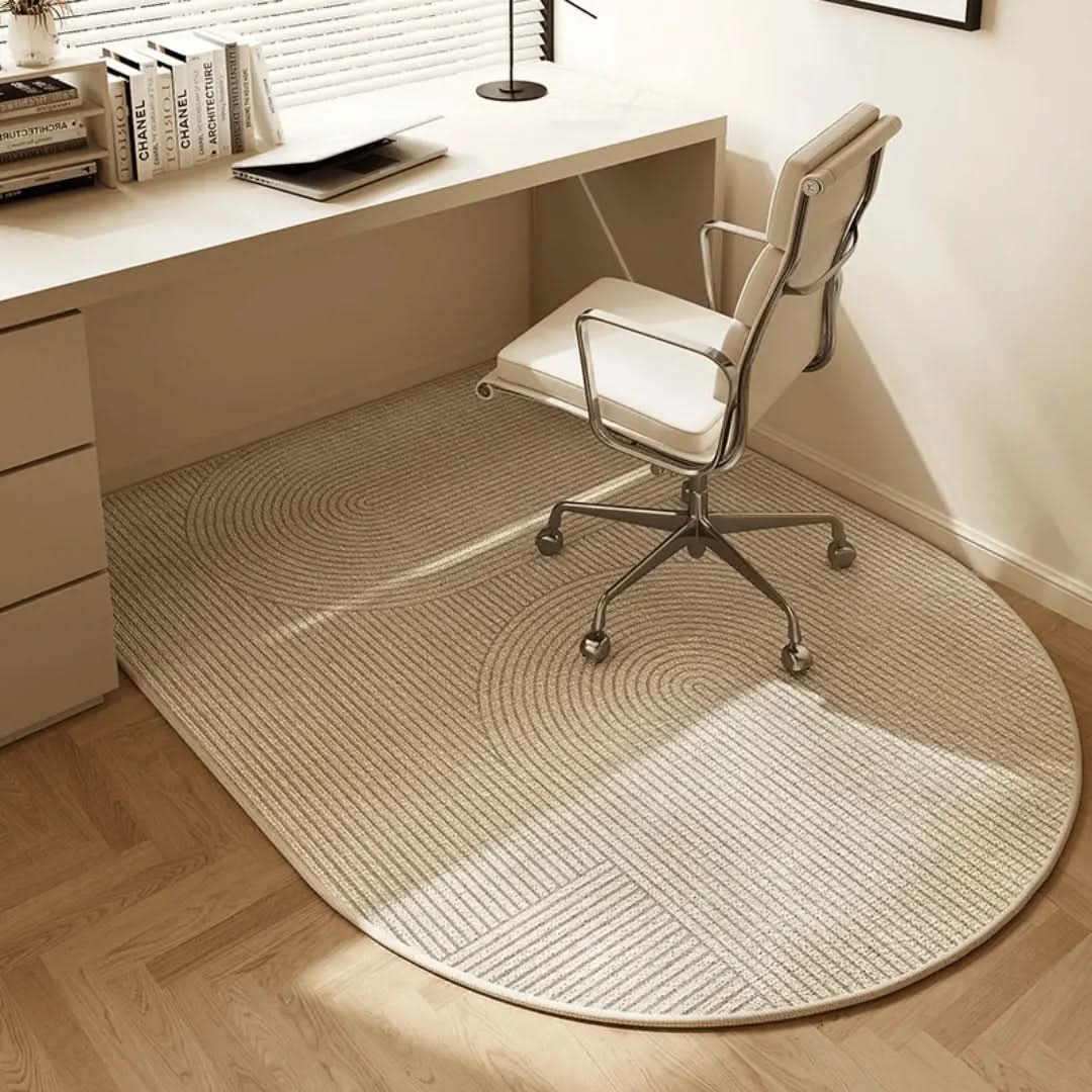 Oval Office Chair Mat | Anti-Slip Carpet Protector
