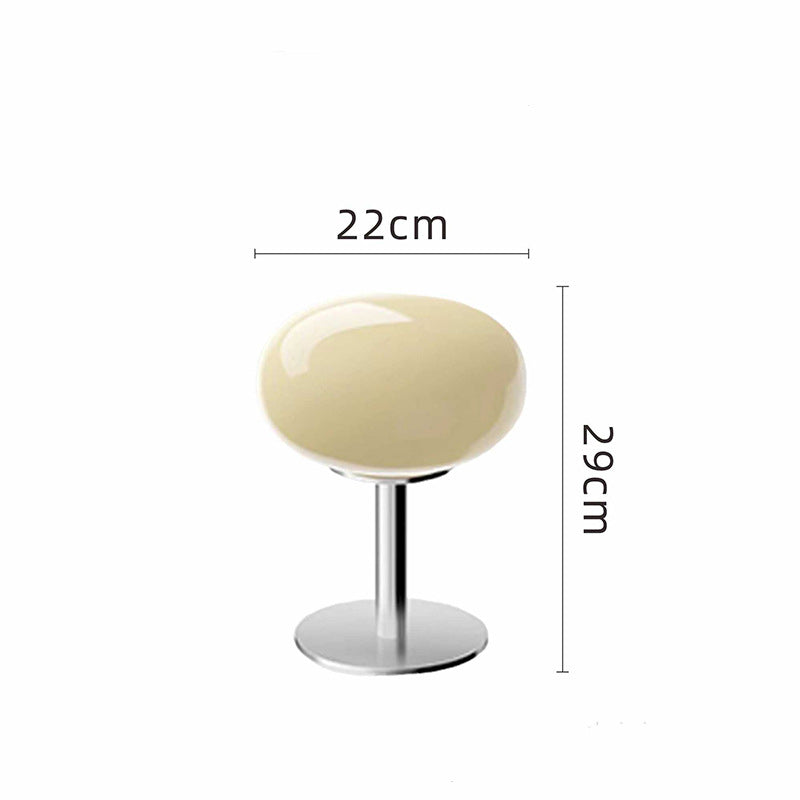 Italian Style Glass Table Lamp | Retro Modern Accent Lighting