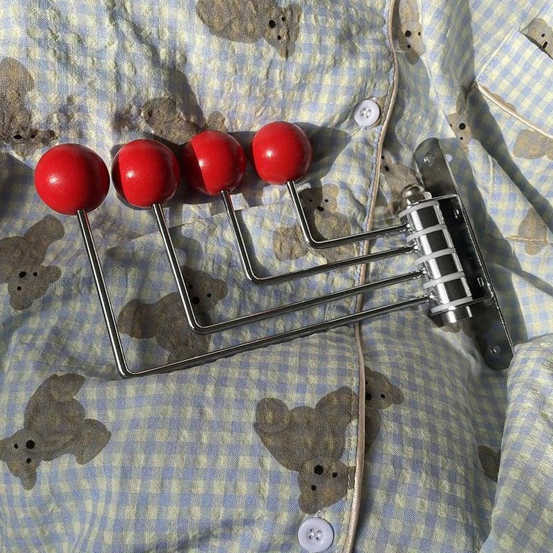 Retro Metal Wall Coat Hook Rack