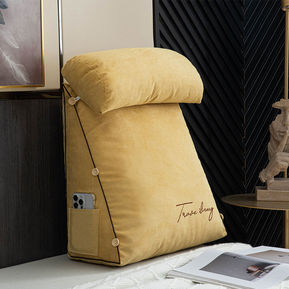 Ergonomic Backrest Reading Pillow | Plush Arm Support